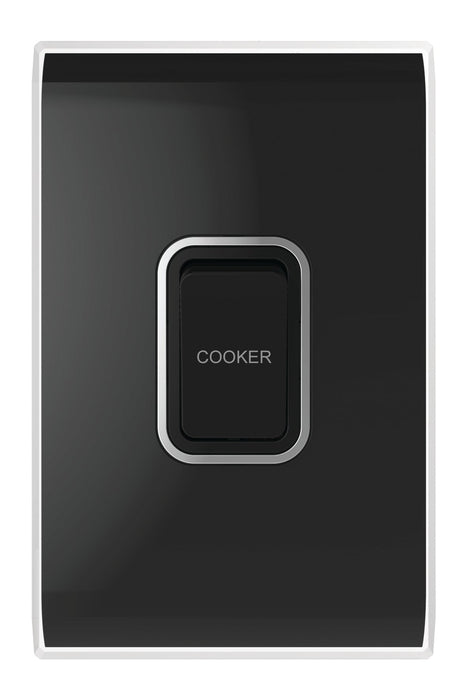 Snow Leopard 1 Gang 45a Double Pole Cooker Switch