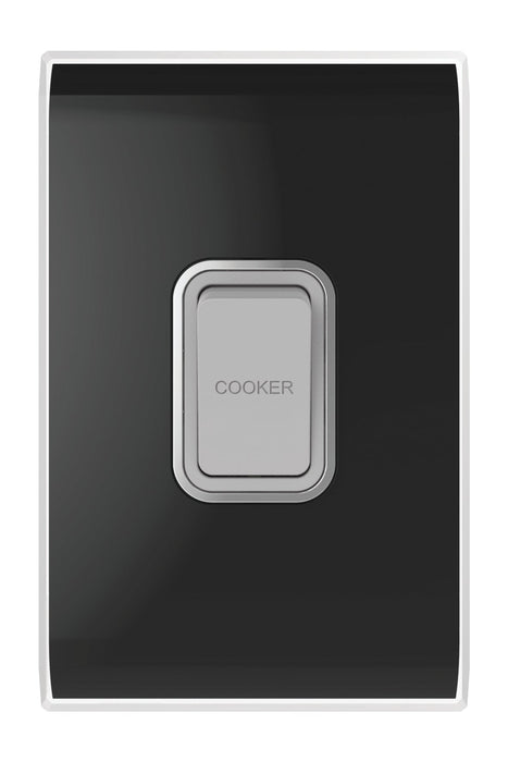 Snow Leopard 1 Gang 45a Double Pole Cooker Switch