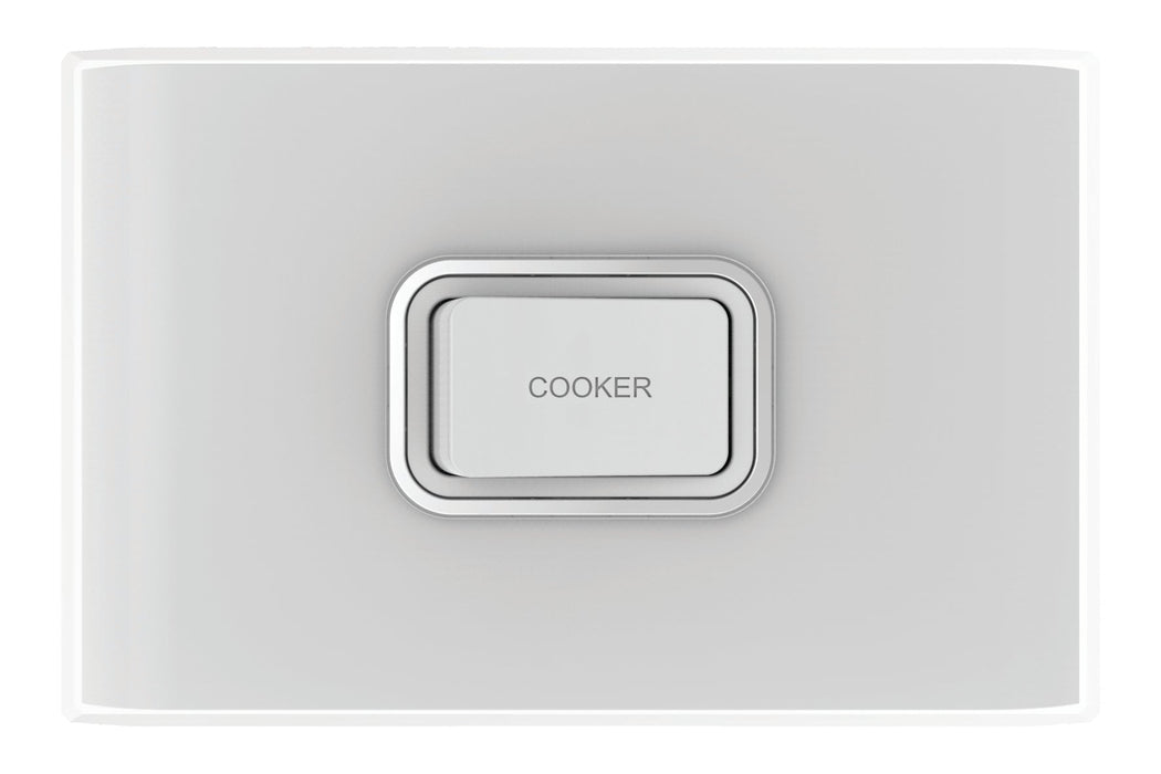 Snow Leopard 1 Gang 45a Horizontal Double Pole Cooker Switch