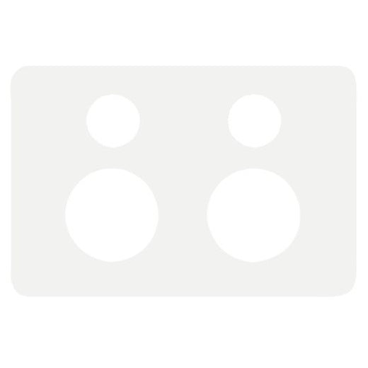 Hager Allure Double Powerpoint Cover Plate