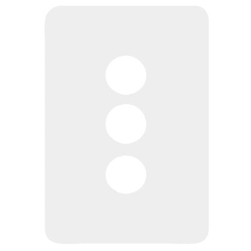 Hager Allure 3 Gang Cover Plate