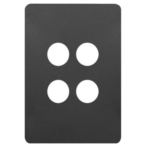 Hager Allure 4 Gang Cover Plate