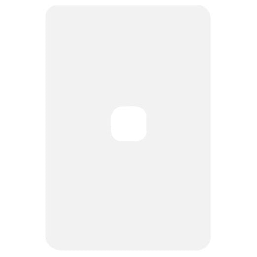 Hager Allure 1 Gang Hybrid Switch Plate