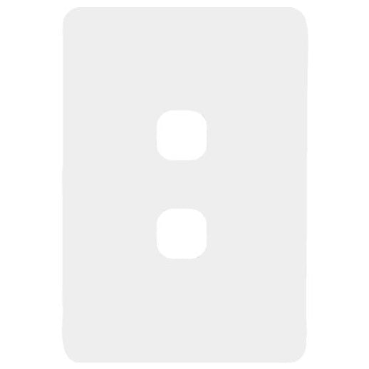 Hager Allure 2 Gang Hybrid Switch Plate