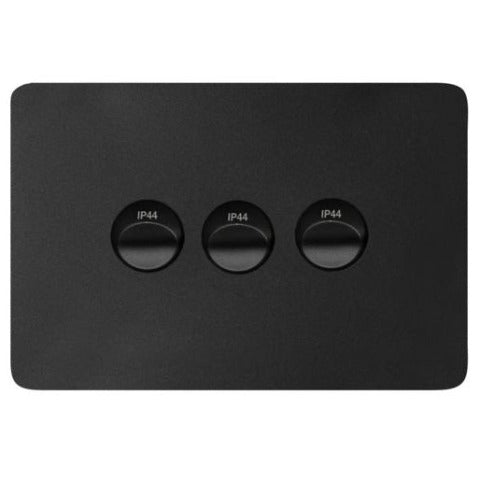 Hager Allure 3 Gang IP44 Horizontal Switch