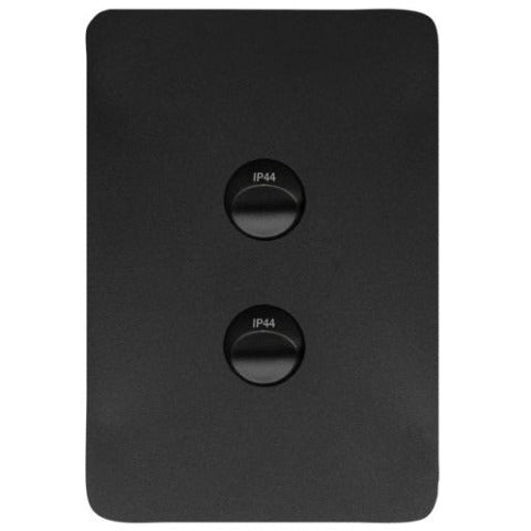 Hager Allure 2 Gang IP44 Vertical Switch
