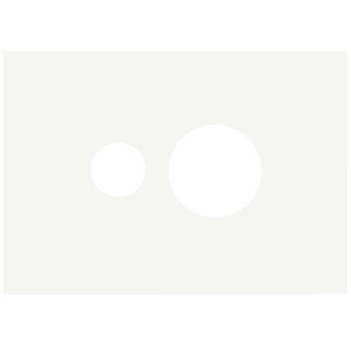 Hager Finesse Single Powerpoint Cover Plate Only