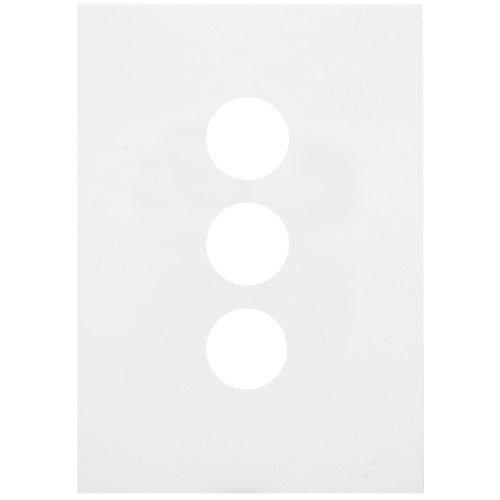 Hager Finesse 3 Gang Cover Plate Only