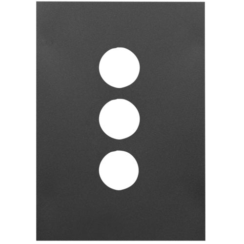 Hager Finesse 3 Gang Grid & Plate Only