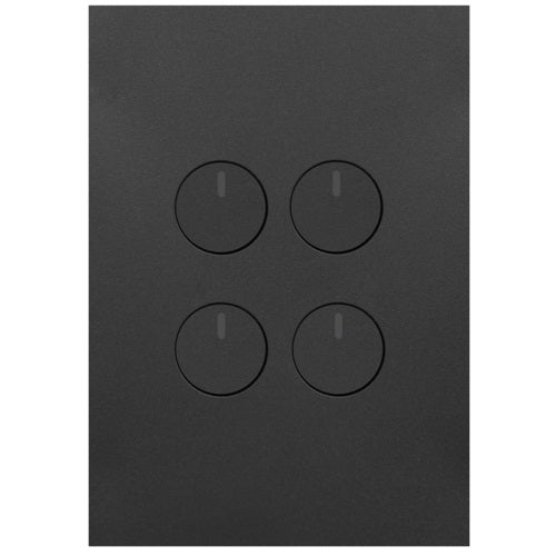 Hager Finesse 4 Gang Push Button Switch