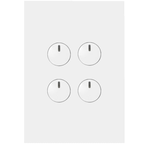 Hager Finesse 4 Gang Push Button Switch