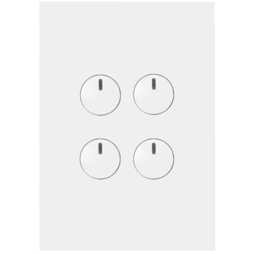 Hager Finesse 4 Gang Push Button Switch