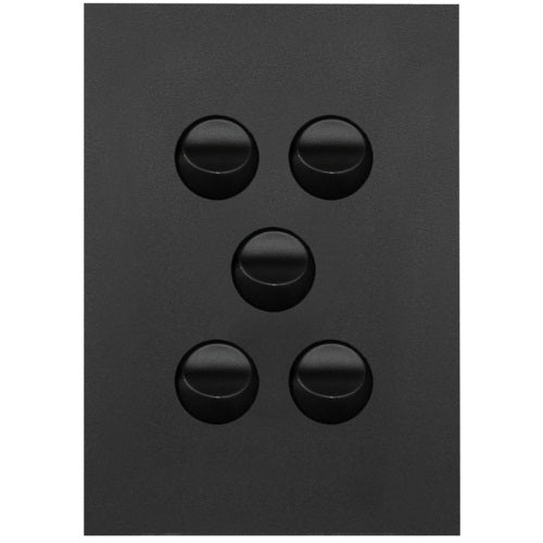Hager Finesse 5 Gang Switch