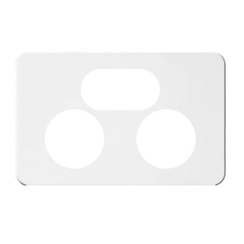 Hager Silhouette Double Power Point - Cover Only
