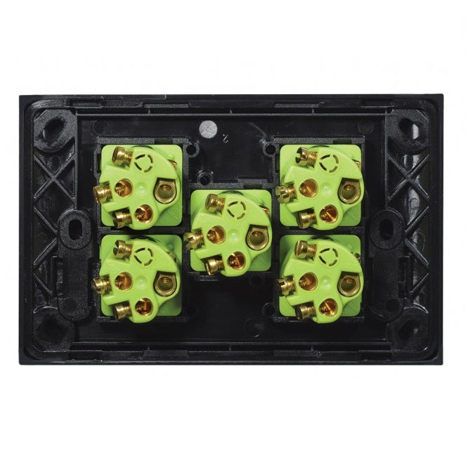Clouded Leopard 5 Gang Complete Horizontal Switch