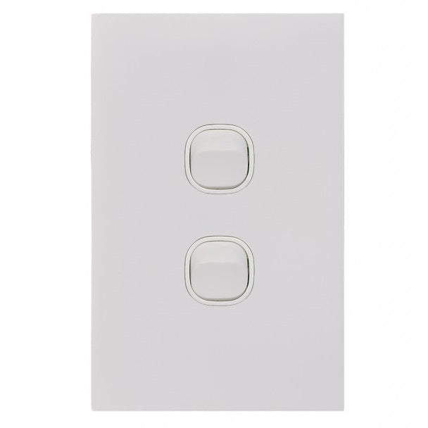 Clouded Leopard 2 Gang Complete Vertical Switch