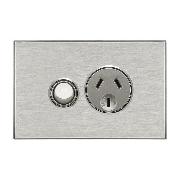 clipsal saturn series switched socket single 10a 4015 hs