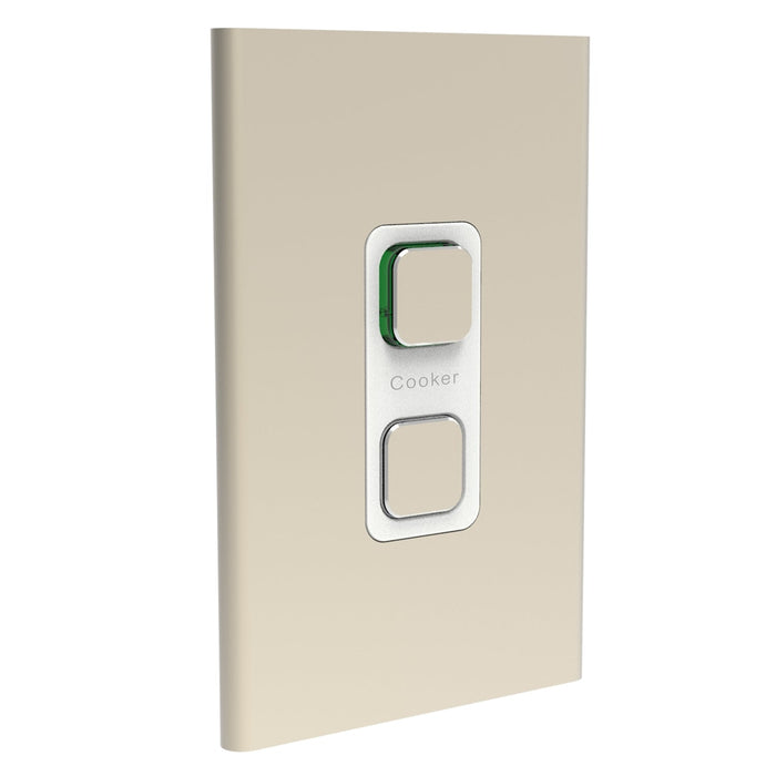 clipsal s3041 45c ce cover frame 1 switch vertical crowne