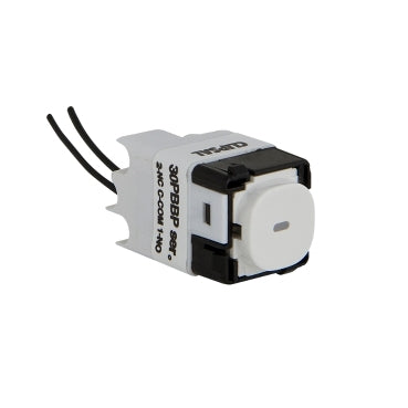 Clipsal 30 Series Push Button Blue LED, 16A Momentary Action Bell Press Mechanism
