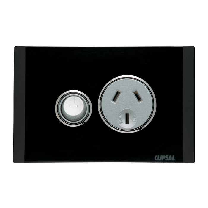 clipsal saturn series switched socket single 10a 4015 eb