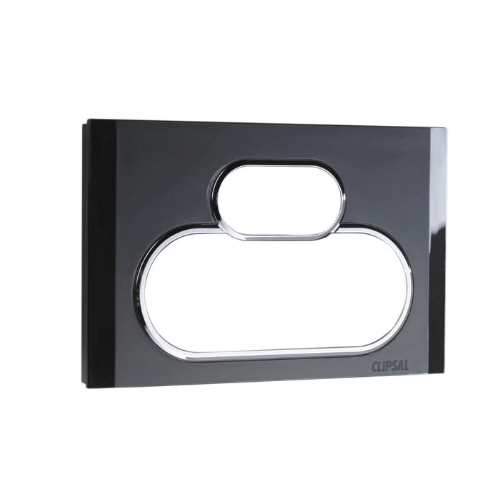 clipsal saturn series cover twin socket outlet 4025c eb