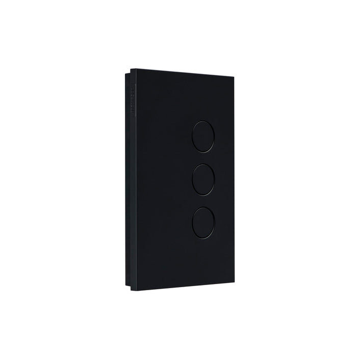 clipsal saturn zen switch 3g pb 250v 16ax 20a led black