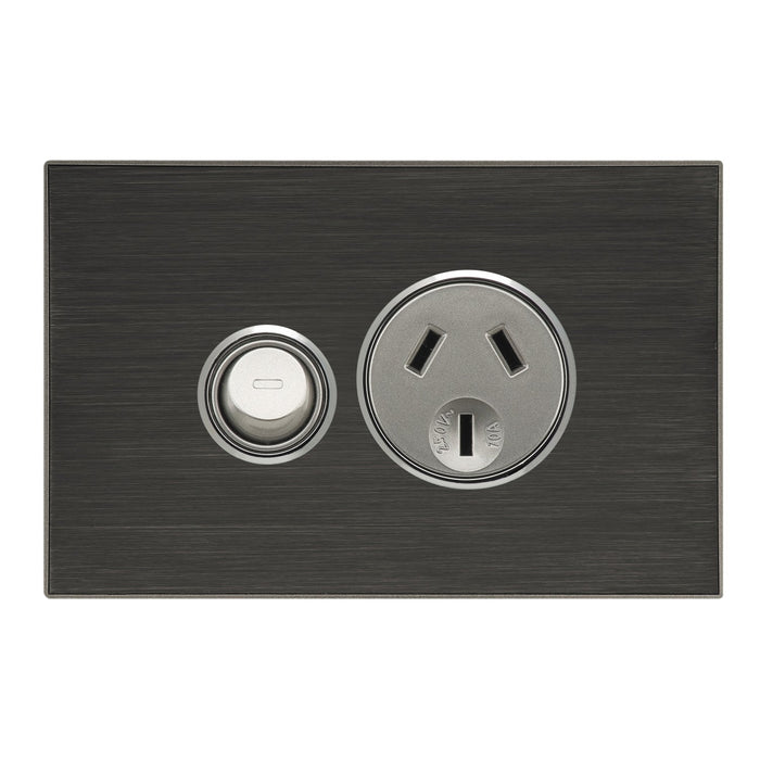 clipsal saturn series switched socket single 10a 4015 hb