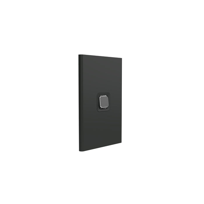 clipsal s3041c sh 1 gang switch plate skin only silver shadow