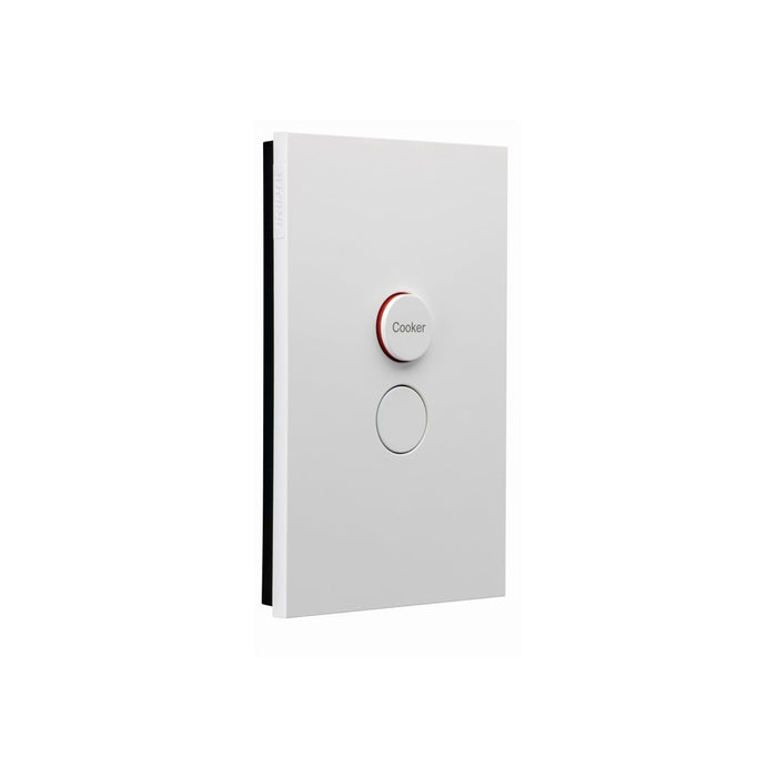 clipsal saturn zen switch cooker s pole 45a 250v white