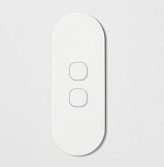 ZETR 12 Series 2 Gang Switch Grid With Faceplate