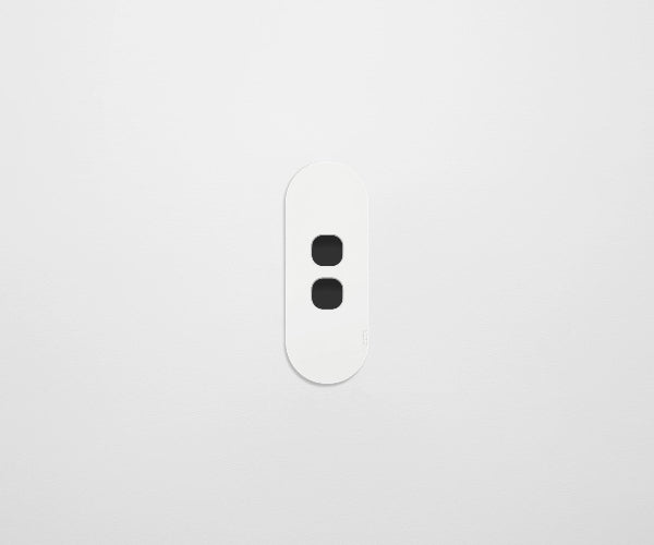 ZETR 12 Series 2 Gang Grid & plate Clipsal white