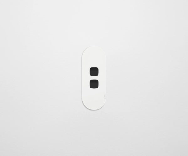 ZETR 12 Series 2 Gang Grid & Plate HPM white