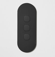 ZETR 12 Series 3 Gang Switch Grid With Faceplate