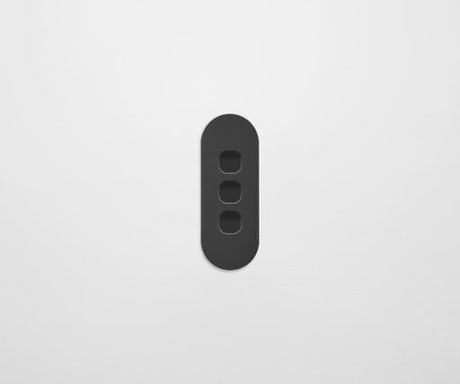 ZETR 12 Series 3 Gang Grid & Plate Clipsal black