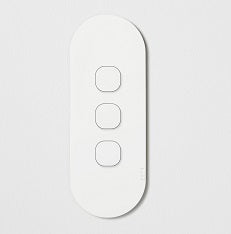 ZETR 12 Series 3 Gang Switch Grid With Faceplate