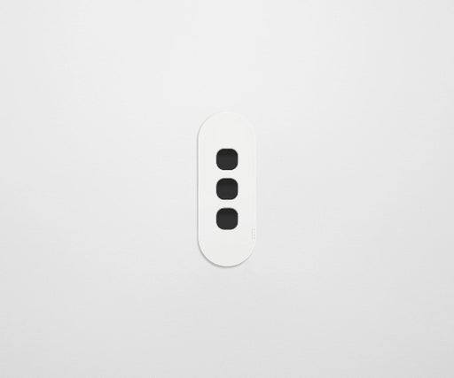 ZETR 12 Series 3 Gang Grid & Plate Clipsal white