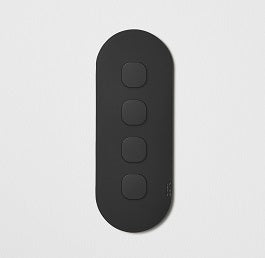 ZETR 12 Series 4 Gang Switch Grid With Faceplate