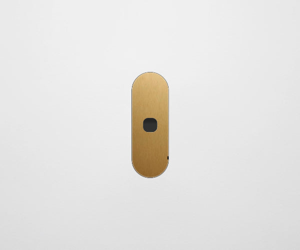 ZETR 13 Flush Series 1 Gang Carbon Nano Cover Plate Nano Brass Clipsal