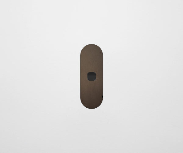 ZETR 13 Flush Series 1 Gang Carbon Cover Plate bronze HPM