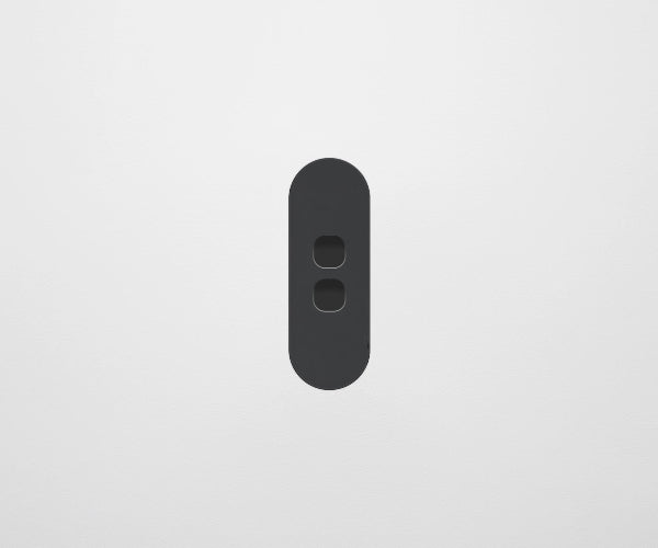 ZETR 13 Flush 2 Gang Switch Grid, Available in 2 Colours