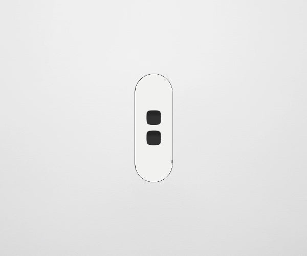 ZETR 13 Flush 2 Gang Switch Grid, Available in 2 Colours