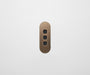ZETR 13 Flush Series 3 Gang Carbon Cover Plate Aged Brass Clipsal