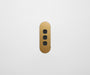 ZETR 13 Flush Series 3 Gang Carbon Nano Cover Plate Nano Brass Clipsal
