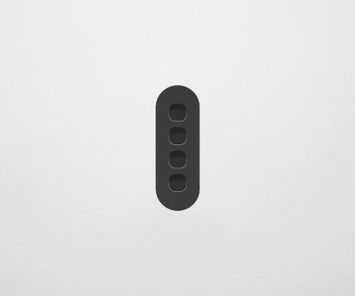 ZETR 13 Series 4 Gang Grid & Plate Clipsal black