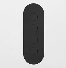 ZETR 13 Series 4 Gang Switch Grid With Faceplate