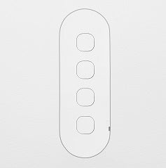 ZETR 12 Series 4 Gang Switch Grid With Faceplate