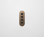 ZETR 13 Flush Series 4 Gang Carbon Cover Plate Aged Brass HPM