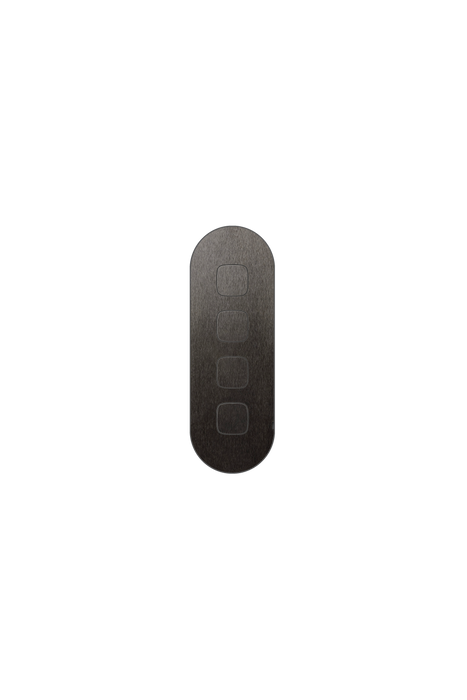 ZETR Carbon Nano 4 Gang Faceplate