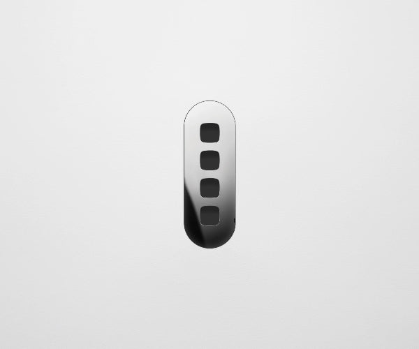 ZETR 13 Flush Series 4 Gang Carbon Nano Cover Plate Nano Mirror Clipsal