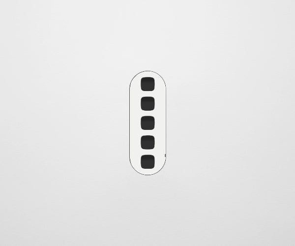 ZETR 13 Series 5 Gang grid and plate HPM white